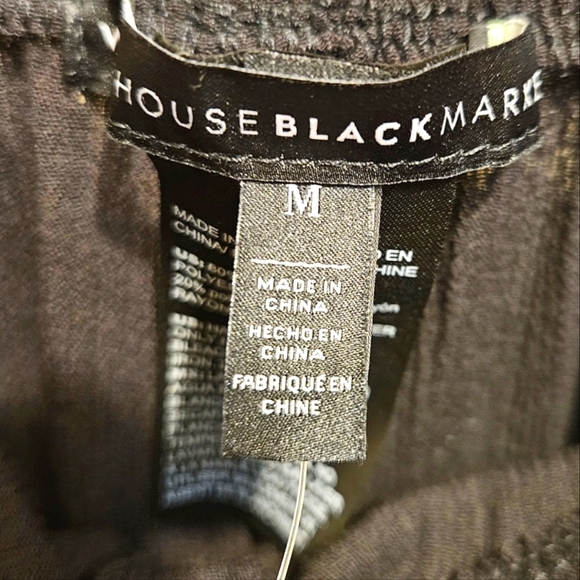 Women's Tie-Front Wrap Beach Pants - Black, size M - Picture 7 of 8